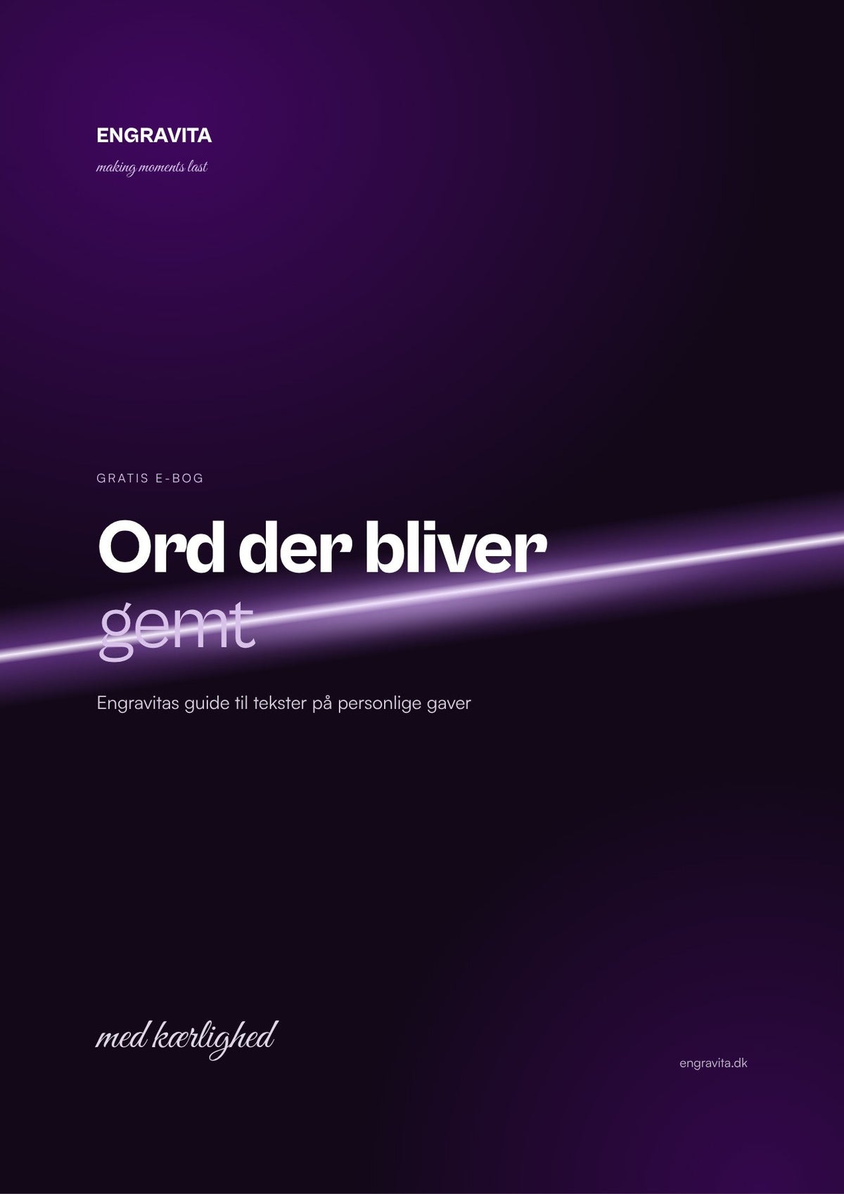 Forsiden af e-bogen Ord der bliver gemt