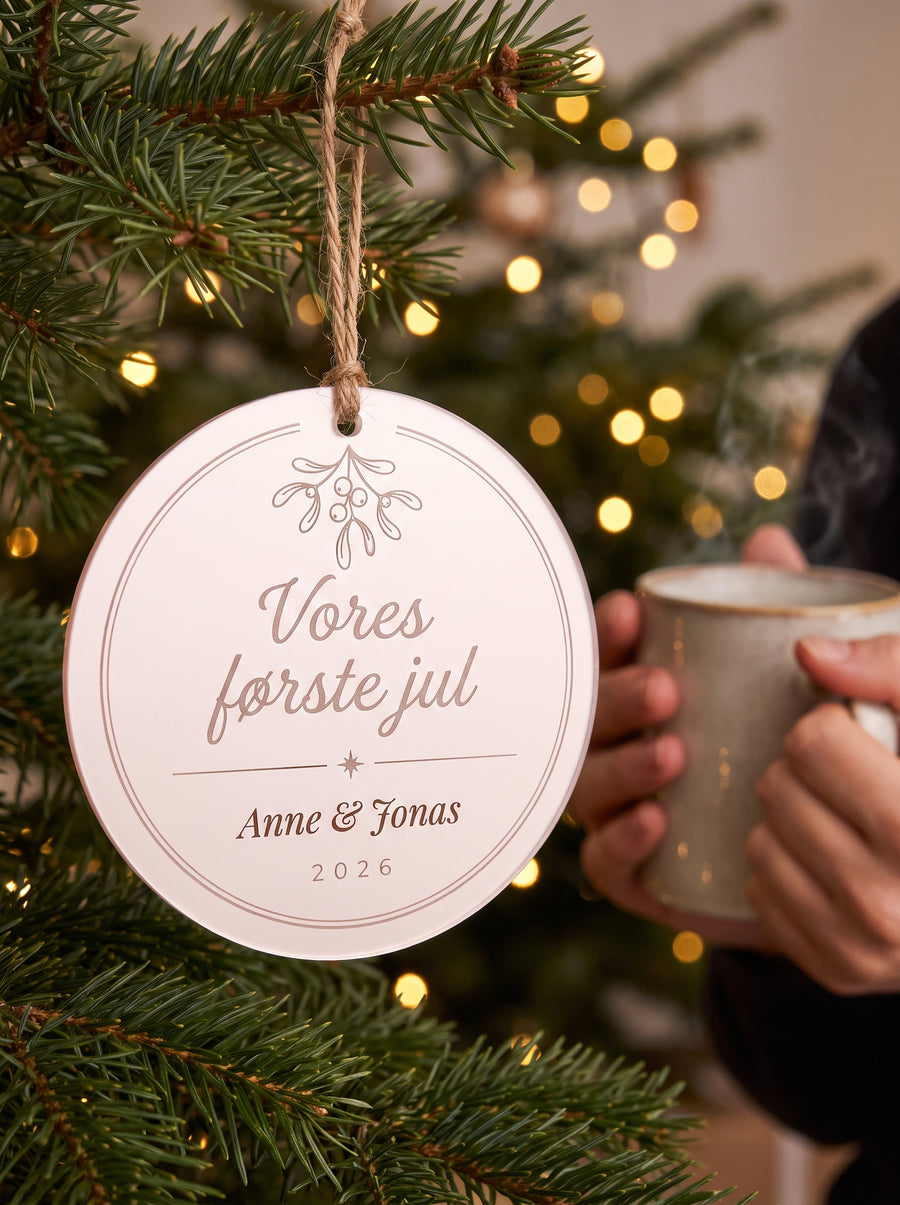 Mistel – juleophæng til jeres første jul – i brug